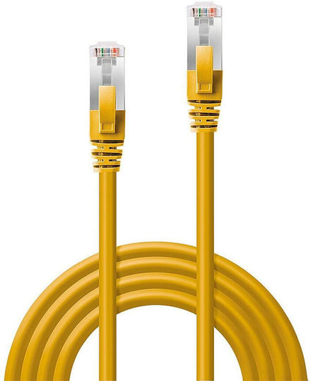 Lindy S/FTP Cat.6 Ethernet Network Cable 10m Yellow 1pcs