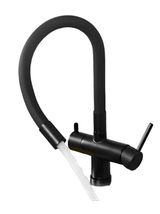 Bonken U-Shaped Kitchen Faucet Counter Black