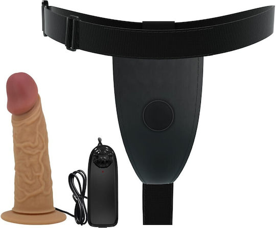 Pretty Love Strap-on Harness with Dildo and Vibration in skin color