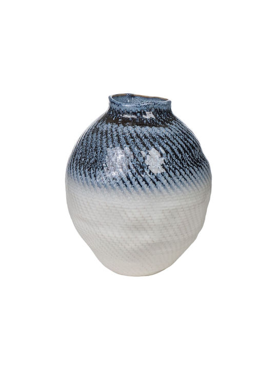 Romimex Decorative Vase Blue 26x26x31cm