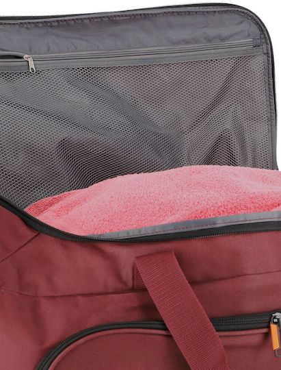 Travelite Σακ Βουαγιάζ Μπορντό με Ρόδες Υφασμάτινο