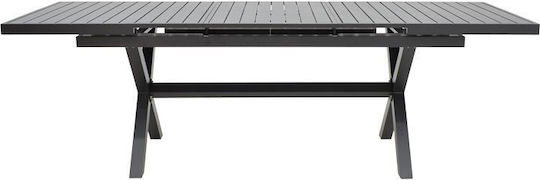Tisch Ausziehbar Dagyn Anthracite 180x90x76cm