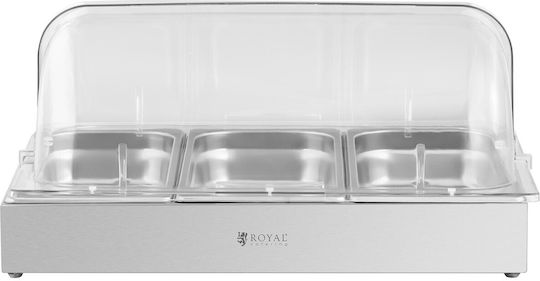 Frühstücksbuffet Display Rolltop-Abdeckung 3x GN 1/3 3x 2,6 L