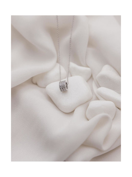 Themelidis Jewels from White gold 14K with Zircon