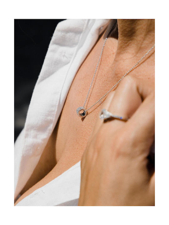 Themelidis Jewels from White gold 14K with Zircon
