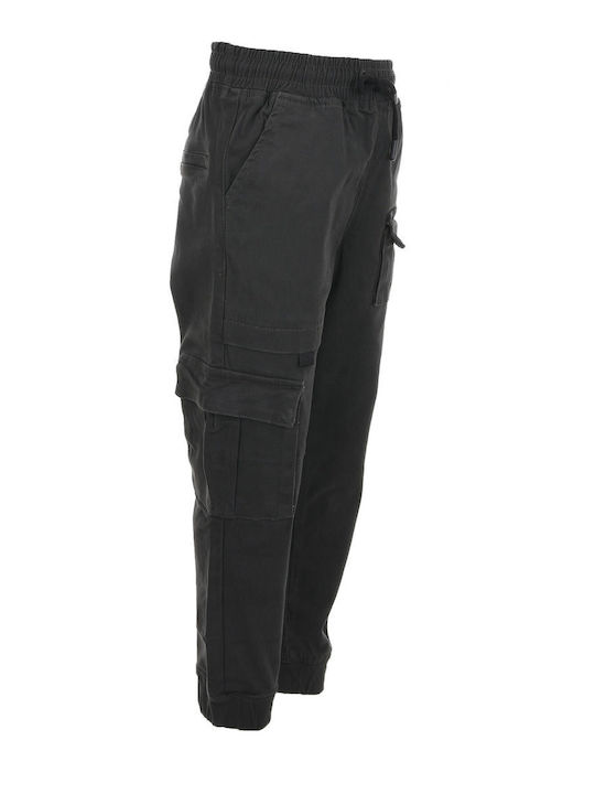 New College Kids Cargo Trousers Charcoal