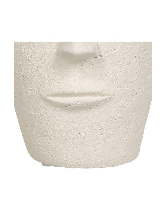 BigBuy Flower Pot 17x23cm White Cream S8806247