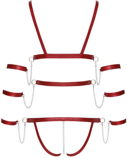 Bad Kitty Strap Body Red Xl