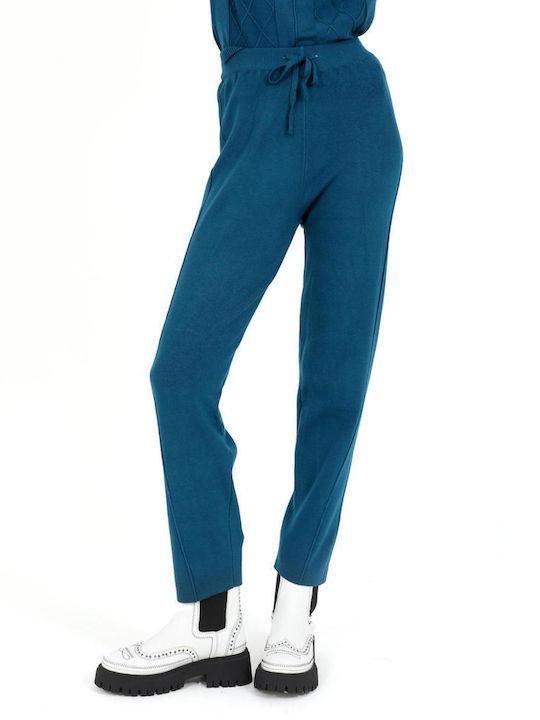 Doca Damen-Sweatpants Jogger Petrol