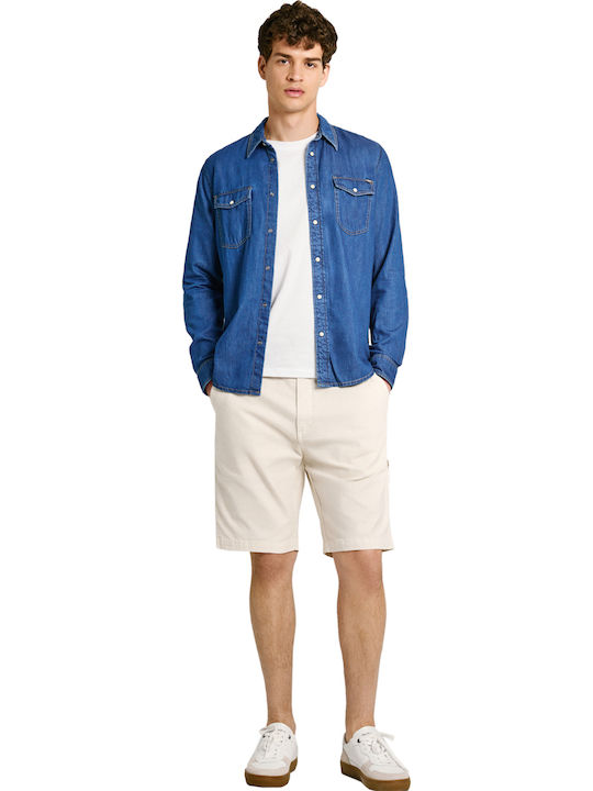 Long-sleeved Denim Shirt Denim