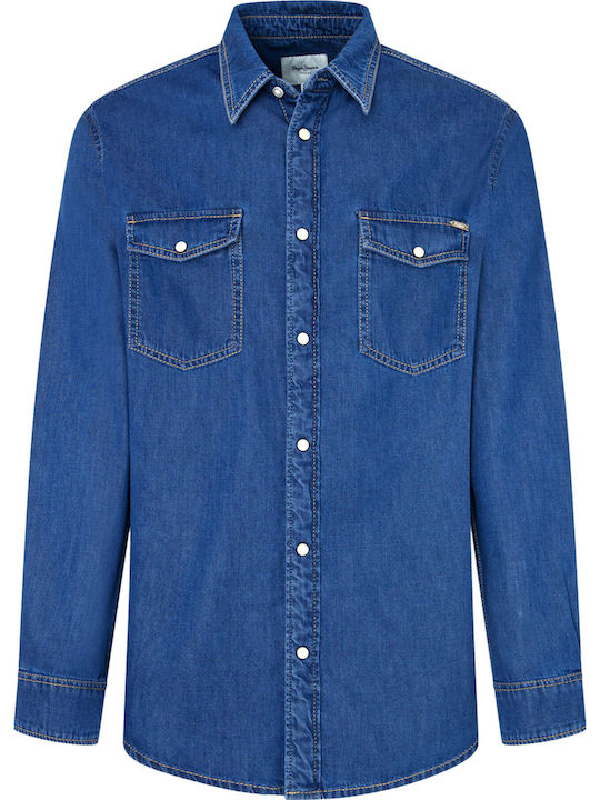 Long-sleeved Denim Shirt Denim