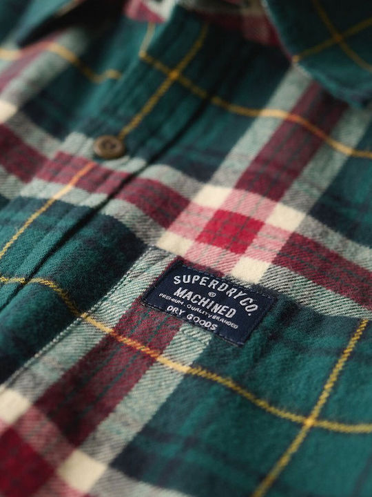 Lumberjack Langärmlig Baumwolle Hemd Geprüft Oregon Check Green