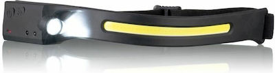 Bresser Rechargeable Headlamp LED with Maximum Brightness 300lm Black