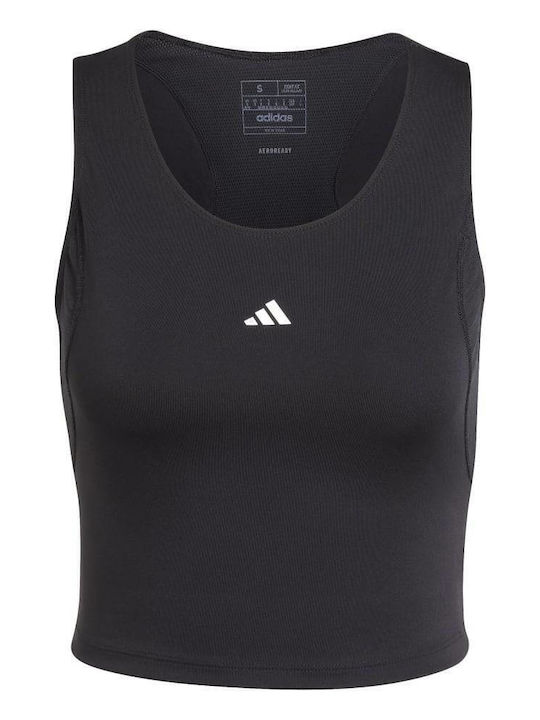 Techfit Γυναικείο Αθλητικό Crop Top Αμάνικο Black