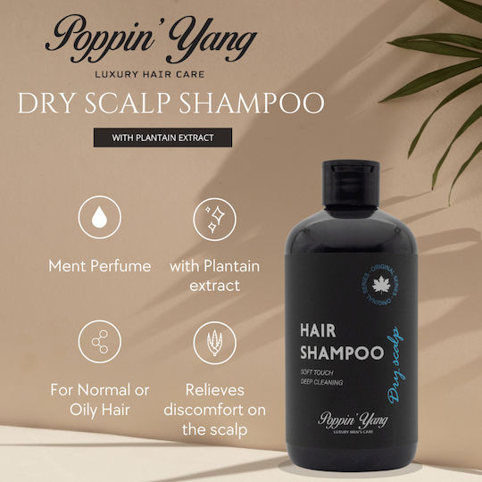 Poppin’ Yang Daily Hair Shampoo for Dry Scalp 1000ml