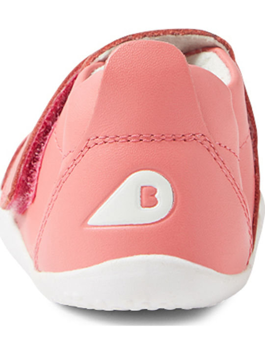 Kinder Sneakers mit Klettverschluss Koralle