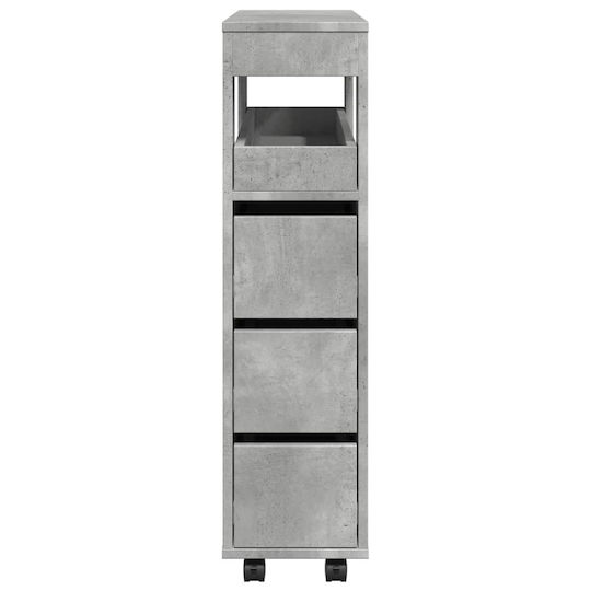vidaXL Cabinet de baie L65xA23xÎ90cm Gri