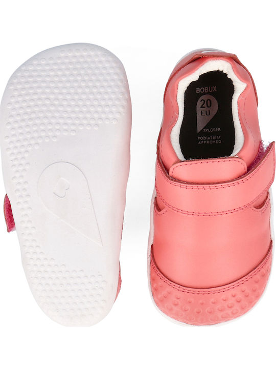 Kinder Sneakers mit Klettverschluss Koralle