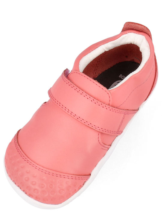 Kinder Sneakers mit Klettverschluss Koralle