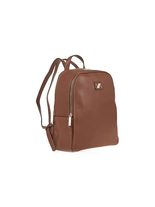 Verde Women's Leather Backpack Brown