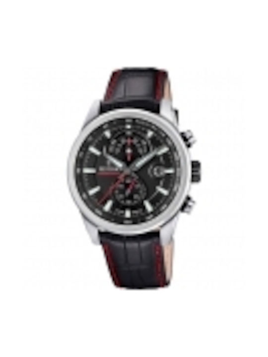 Festina Watch Battery with Black Leather Strap