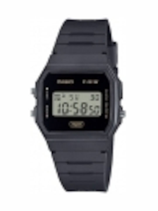 Casio Ψηφιακό Ανδρικό Ρολόι 33mm Χρονογράφος Μπαταρίας με Μαύρο Καουτσούκ Λουράκι