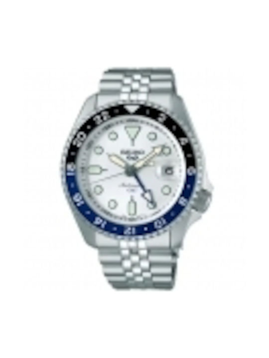 Seiko Watch Automatic with Silver Metal Bracelet