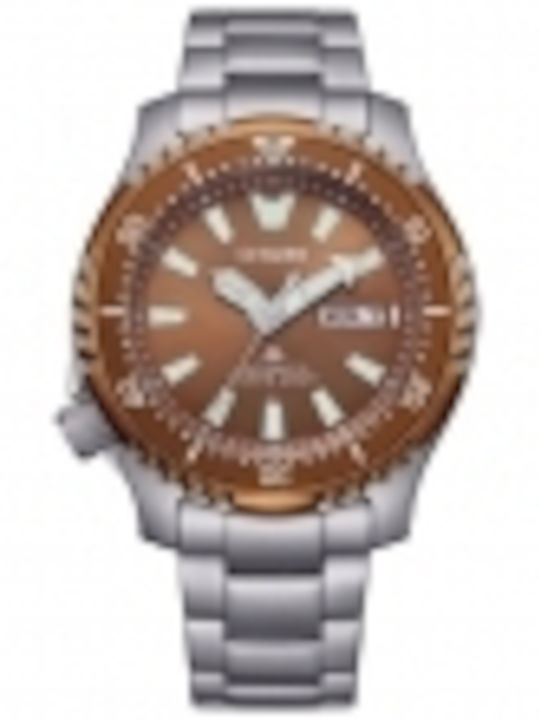Citizen Promaster Marine Ρολόι Αυτόματο με Μεταλλικό Μπρασελέ