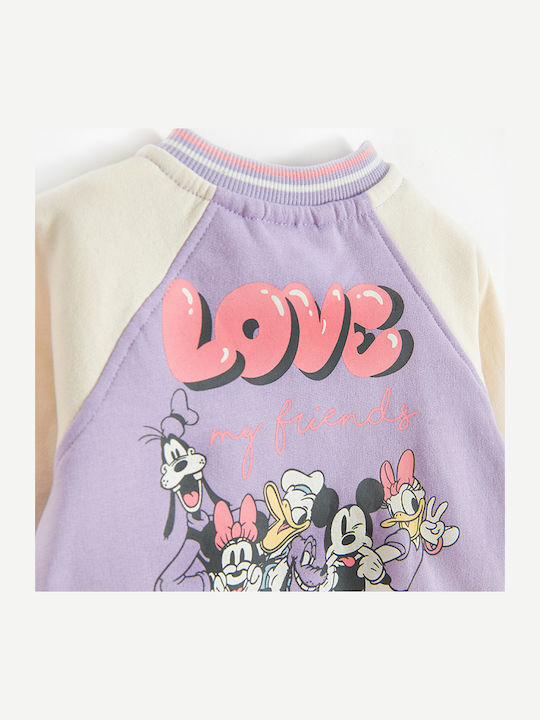 Cardigan pentru copii Violet Minnie Mouse Love My Friends Disney