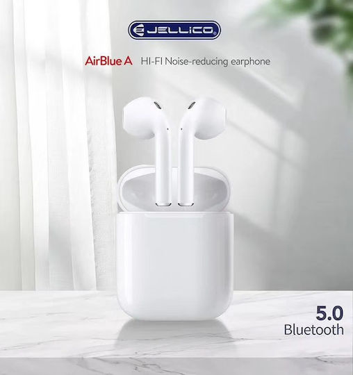 Jellico Airblue A Earbud Bluetooth Handsfree Ακουστικά με Θήκη Φόρτισης