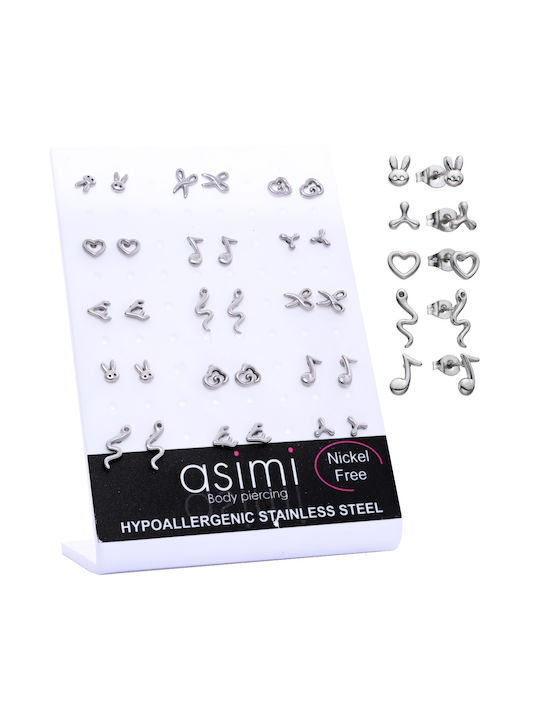 ASIMI Set Earrings made of Steel