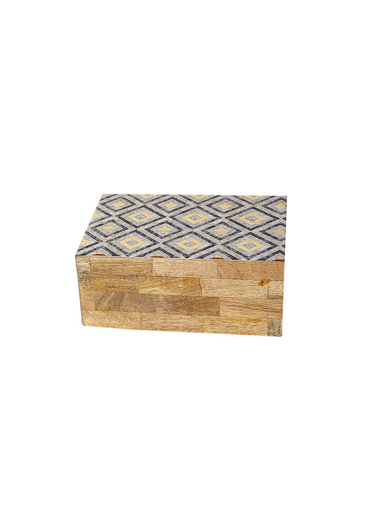 Romimex Jewellery Box Wooden 18x8x13cm