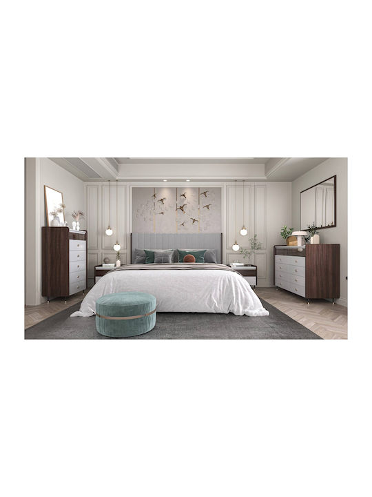 Ξύλινο Κομοδίνο Forza Boras/oak-ashy 55x42x50cm