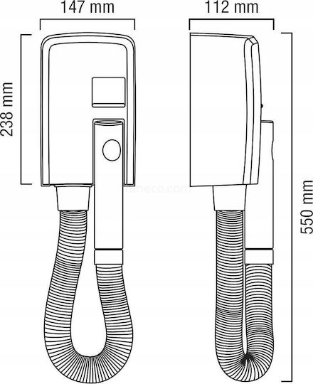 Valera Хотелски Сешоар Сребрист 1.2kW