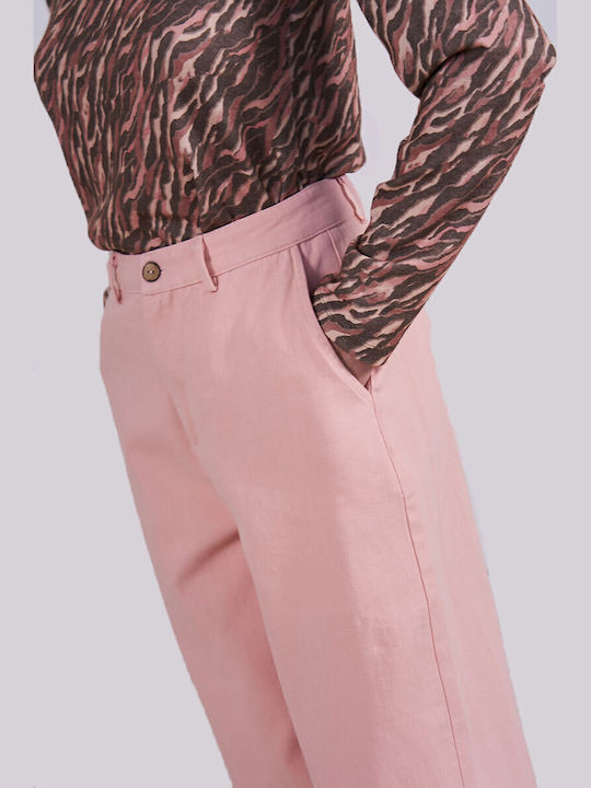 Damen Stoffhose Rosa