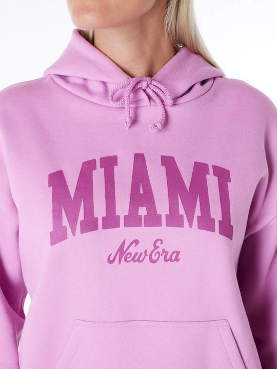 New Era Women's Hooded Sweatshirt Baby Pink