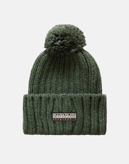 Fea 2 Beanie Beanie Knitted in Green color