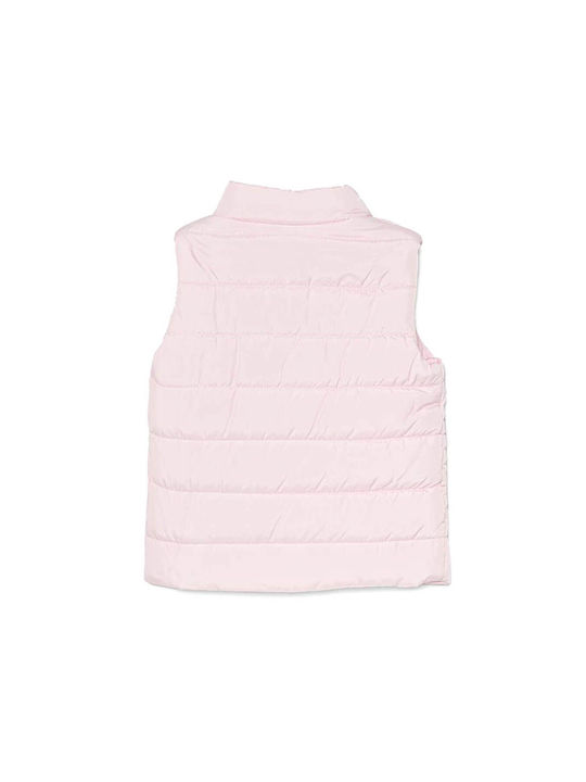 Guess Jachetă casual pentru copii Fără mâneci Ballet Pink