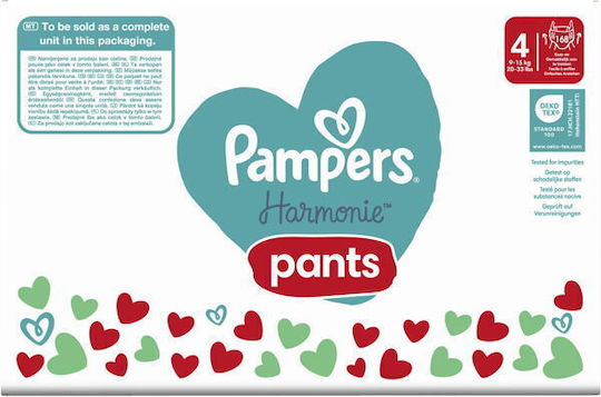 Pampers Pampers Windelhosen Harmonie Monatspackung Nr. 4 Für 9-15kg 168 Stück