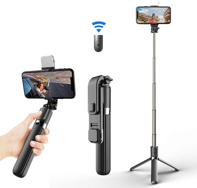 Techsuit Selfie-Stick mit Bluetooth Schwarz