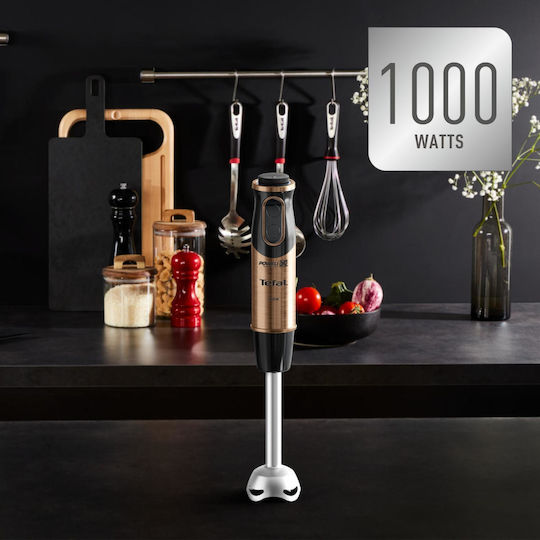 Tefal Quickchef Ραβδομπλέντερ με Ανοξείδωτη Ράβδο 1000W Μαύρο