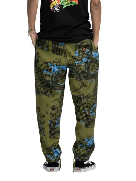 Santa Cruz Men's Trousers in Loose Fit Green