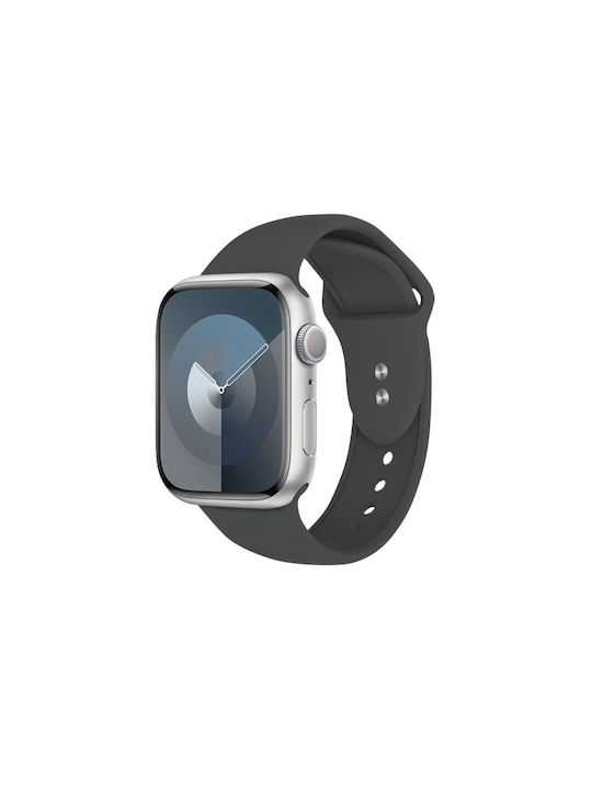 Crong Liquid Каишка за Apple Watch 42 44 45 49 мм Графит