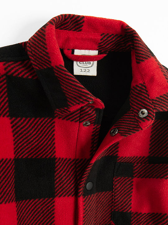 Cool Club Kids Checked Shirt Red