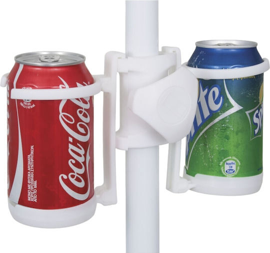 Plastic Double Drink Holder for Beach Umbrella