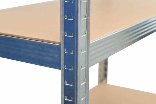 Awtools 5-shelf Rack 180x90x40 Load Capacity 250kg 5.0mm Push-fit Quick Assembly