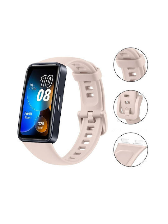Best Accessories Silicon Strap Beige Huawei Band 8 Huawei Band 9