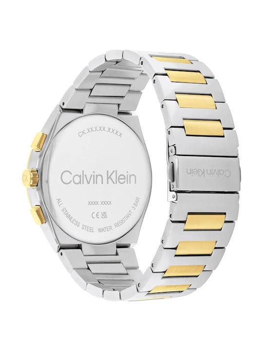 Calvin Klein Distinguish Ρολόι Μπαταρίας με Μεταλλικό Μπρασελέ Calvin Klein Distinguish Ρολόι Μπαταρίας με Μεταλλικό Μπρασελέ