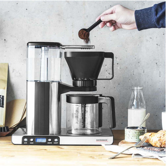 Gastroback Mașină de cafea filtru comercială 1550W cu capacitatea de 1.25lt