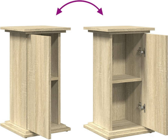 vidaXL Pflanzenständer Holz Braun 31cmx30cmx60cmcm.